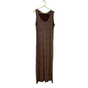 Vintage Fresh Product Womens Size L Brown Maxi Dress Flowy Tank